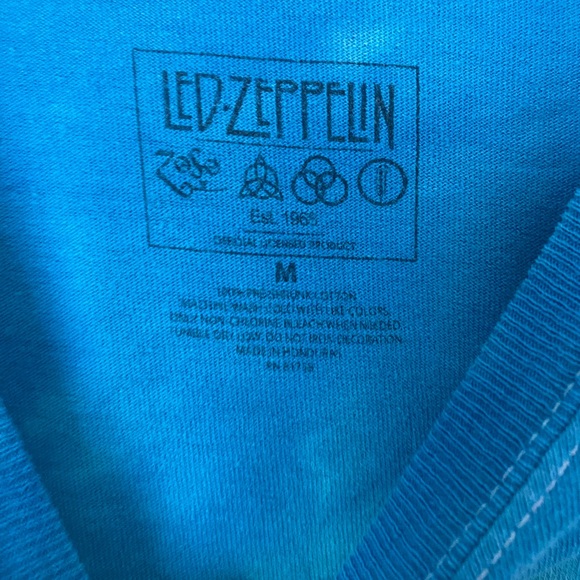 Led Zeppelin US 1975 Tour Size M Tied Dyed Long-sleeve TShirt - Picture 2 of 7